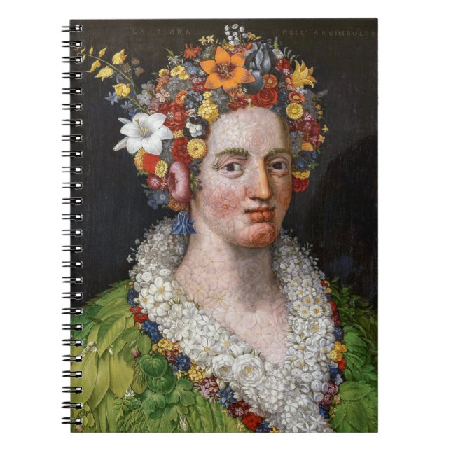 Caderno Espiral Flora | Giuseppe Arcimboldo | (Frente)
