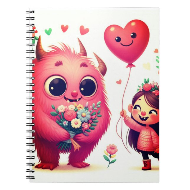 Caderno Espiral Flora & Lilly (Frente)