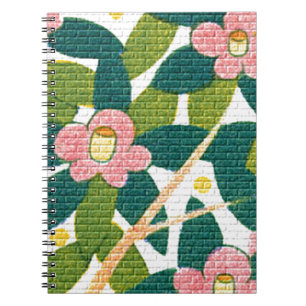 Caderno Espiral Florais & Videiras Elegantes