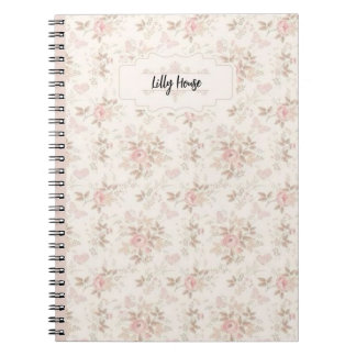 Caderno Espiral floral