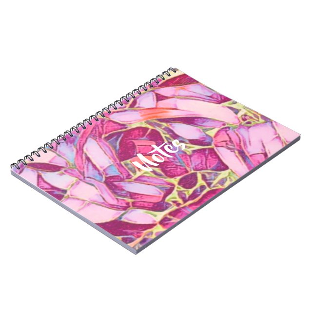 Caderno Espiral Floral (Left Side)