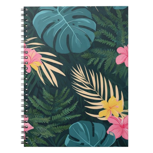 Caderno Espiral Floral (Frente)