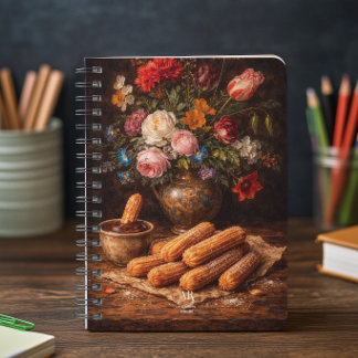 Caderno Espiral Floral Churros Still Life | Monogram