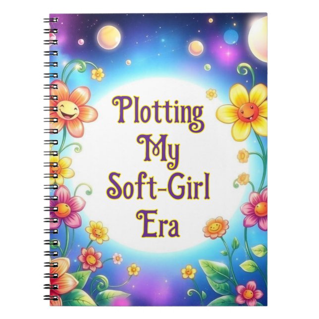 Caderno Espiral Floral da Minha Moça Maciça (Frente)