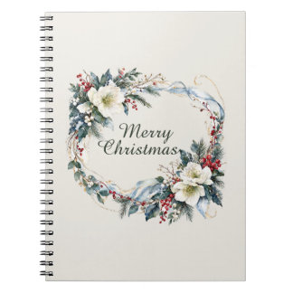 Caderno Espiral Floral de Inverno