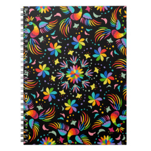 Caderno Espiral Floral E Glamor - Padrão Invisível Verão