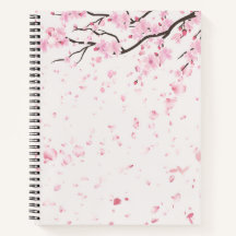 Caderno Espiral Floral Elegante da Primavera com F