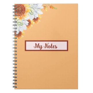 Caderno Espiral Floral Fall Inspire Escola