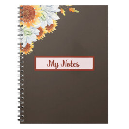 Caderno Espiral Floral Fall Inspire Escola