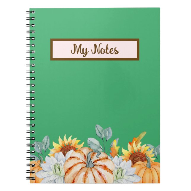 Caderno Espiral Floral Fall Inspire School (Frente)