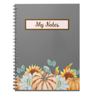 Caderno Espiral Floral Fall Inspire School