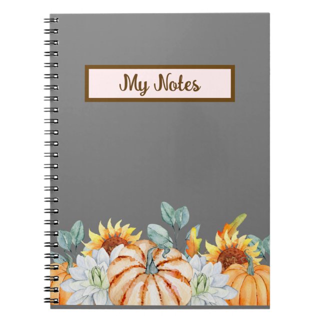 Caderno Espiral Floral Fall Inspire School (Frente)