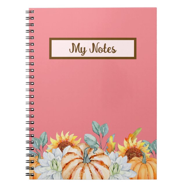 Caderno Espiral Floral Fall Inspire School (Frente)