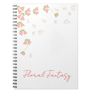 Caderno Espiral Floral Fantasy Post its