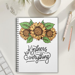 Caderno Espiral Floral Inspirador