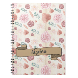 Caderno Espiral Floral Inspire School