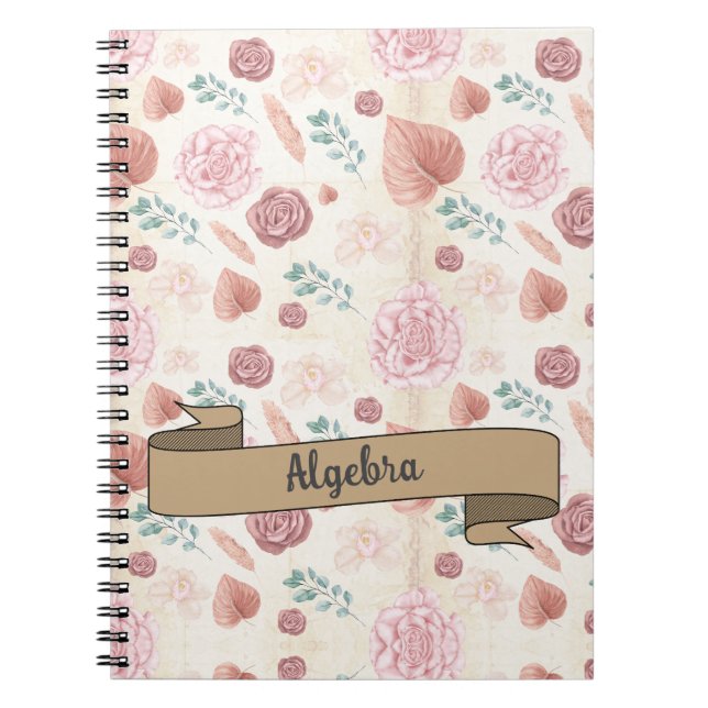 Caderno Espiral Floral Inspire School (Frente)