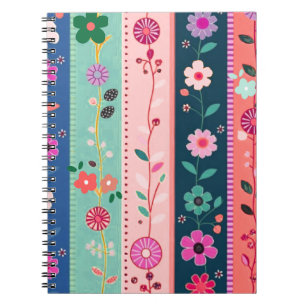Caderno Espiral Floral & Mandala Boho Vintage