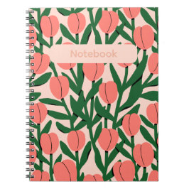 Caderno Espiral Floral Notebook – Elegant Flower-Themed 