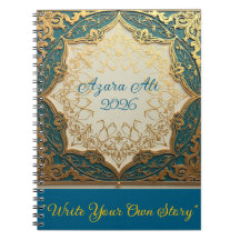 Caderno Espiral Floral Personalizado 2026