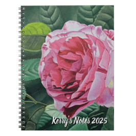 Caderno Espiral Floral Pink Peony
