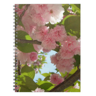 Caderno Espiral Floral Primavera da Árvore III da Cherry com duas