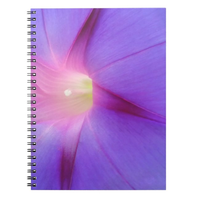 Caderno Espiral Floral Roxo  (Frente)