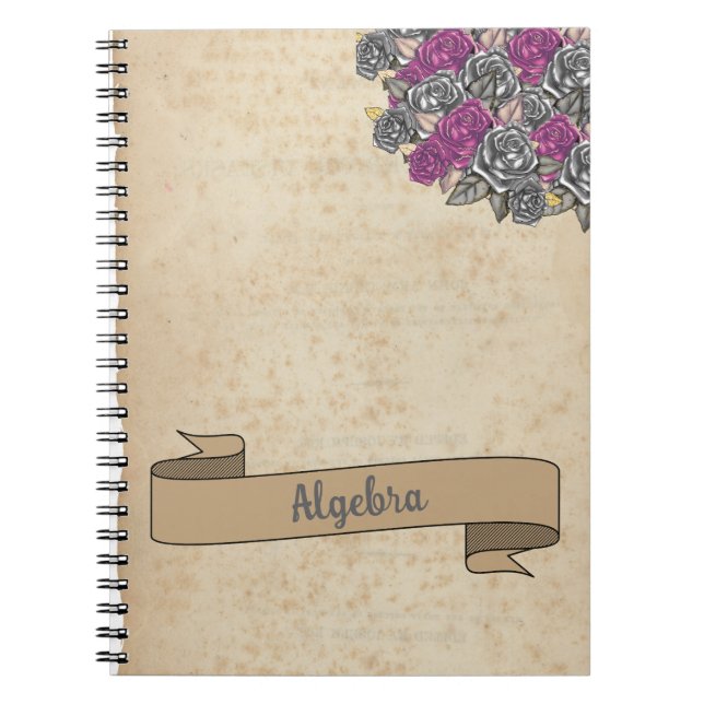 Caderno Espiral Floral Rustic Inspire School (Frente)