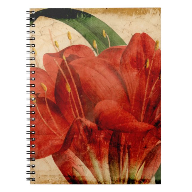 Caderno Espiral Floral VIII vibrante (Frente)