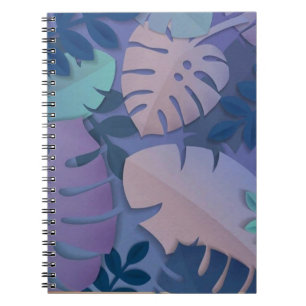 Caderno Espiral Floral Vintage Nature Pintura Colorida