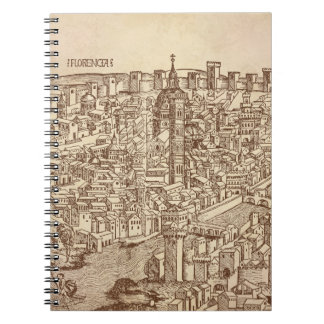 Caderno Espiral Florença, Woodcut medieval