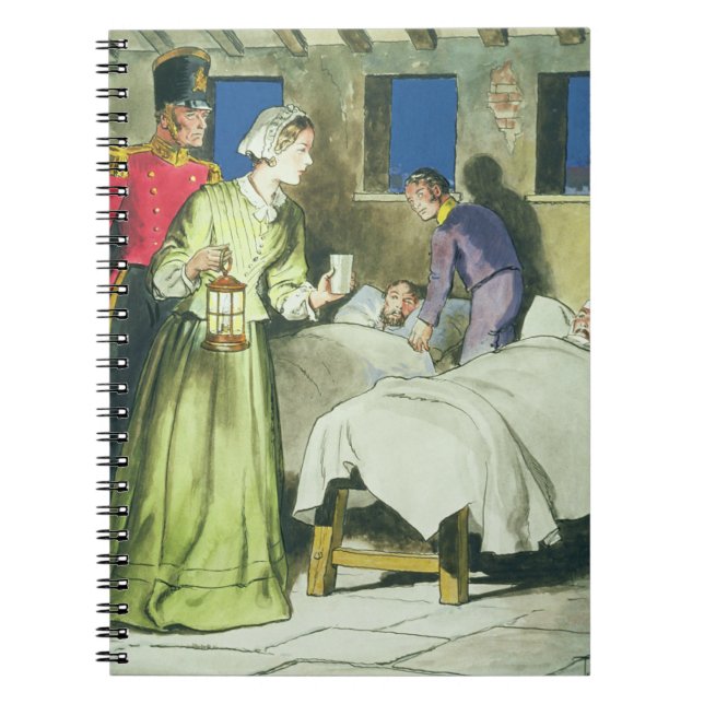 Caderno Espiral Florence Nightingale (1820-1910) de "Peeps in (Frente)