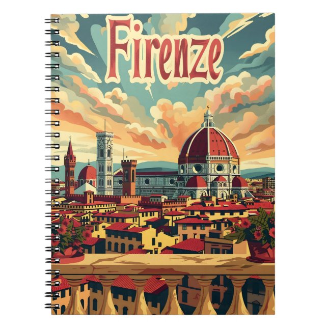 Caderno Espiral Florence Vintage (Frente)