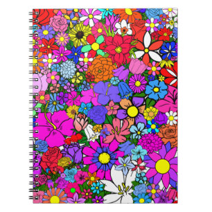 Caderno Espiral Flores