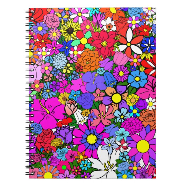 Caderno Espiral Flores (Frente)
