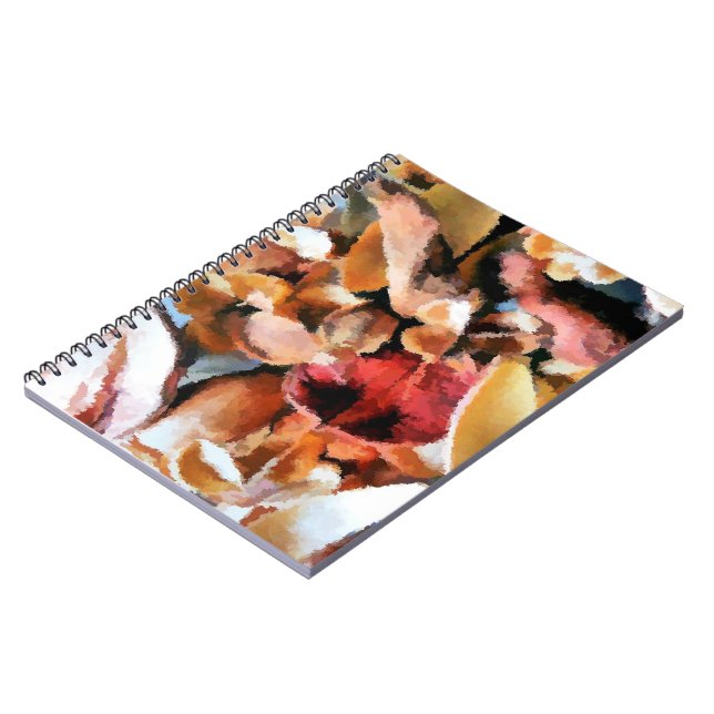 CADERNO ESPIRAL FLORES (Left Side)