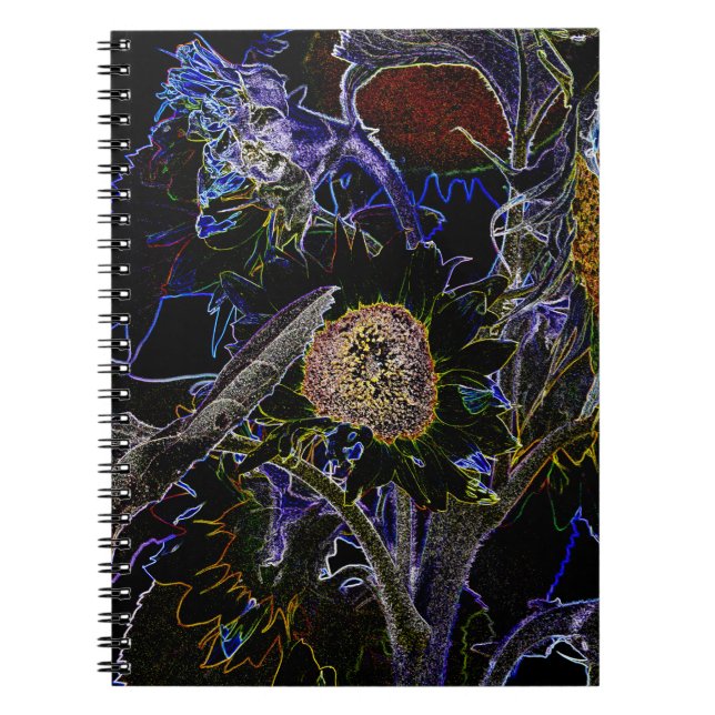 CADERNO ESPIRAL FLORES (Frente)