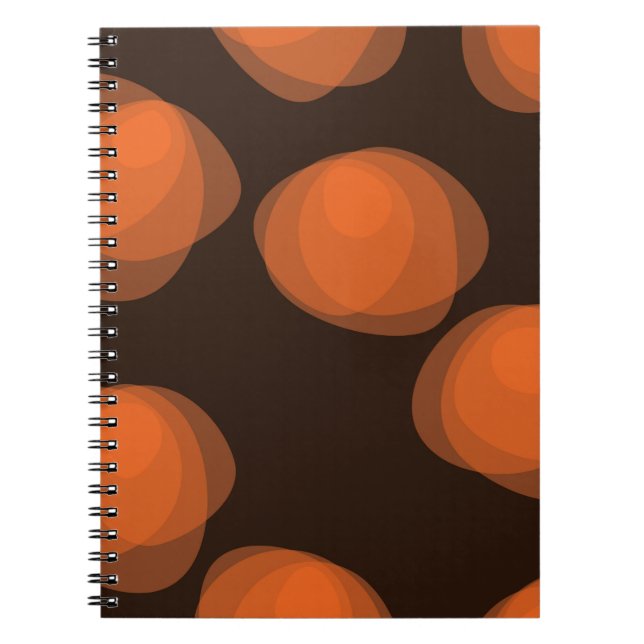 Caderno Espiral Flores abstrato, modernas, legal, de moda (Frente)