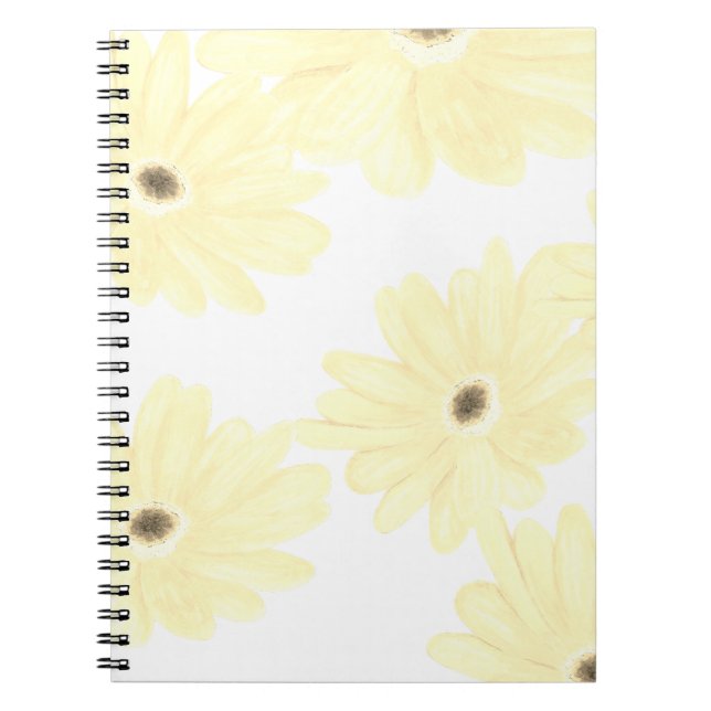 Caderno Espiral Flores Amarelas Tranquilo Morning (Frente)