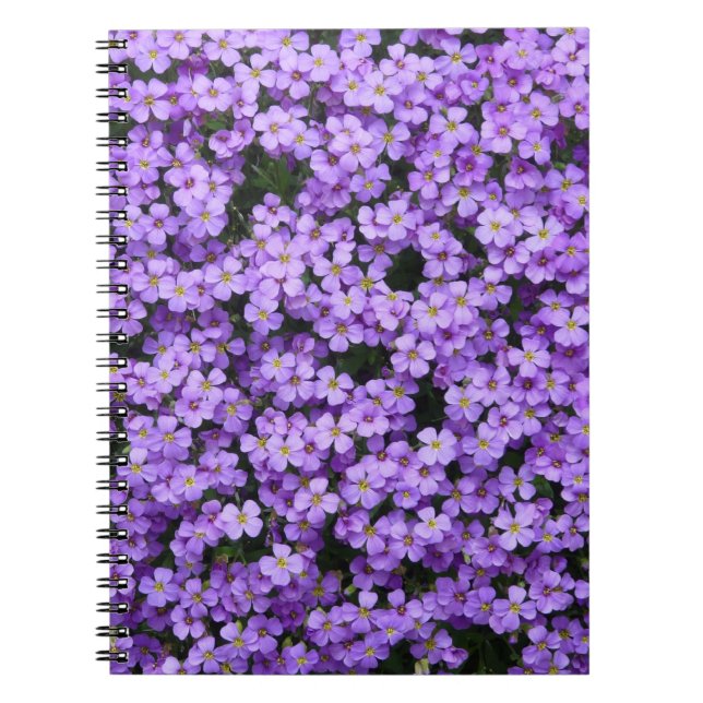 Caderno Espiral Flores azuis do travesseiro (Frente)