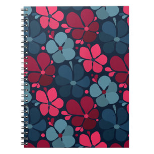 Caderno Espiral flores boho