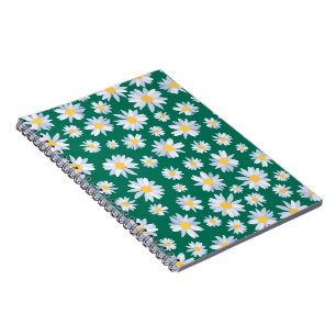 Caderno Espiral Flores Brancas Clássicas Flores Botânicas design
