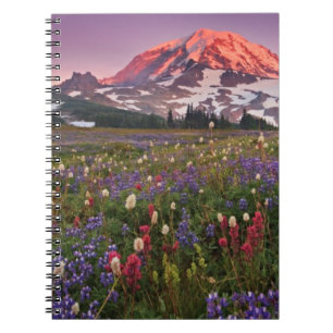 Caderno Espiral Flores coloridas no parque nacional mais chuvoso