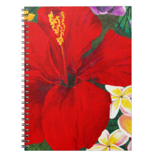 Caderno Espiral "Flores de Aloha "