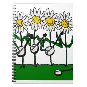 Caderno Espiral Flores de Banjo