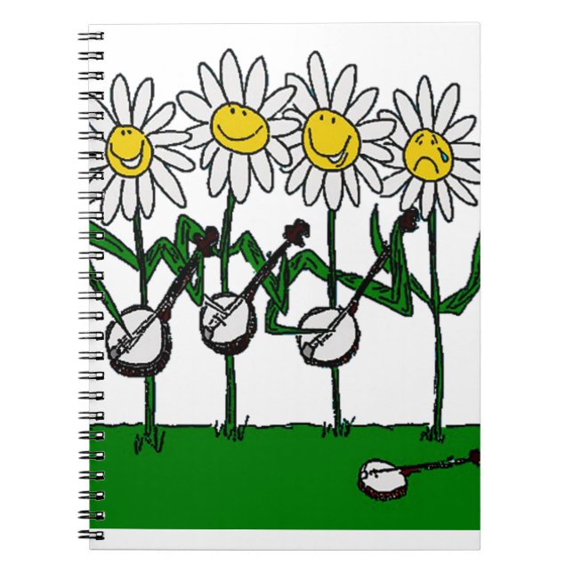 Caderno Espiral Flores de Banjo (Frente)