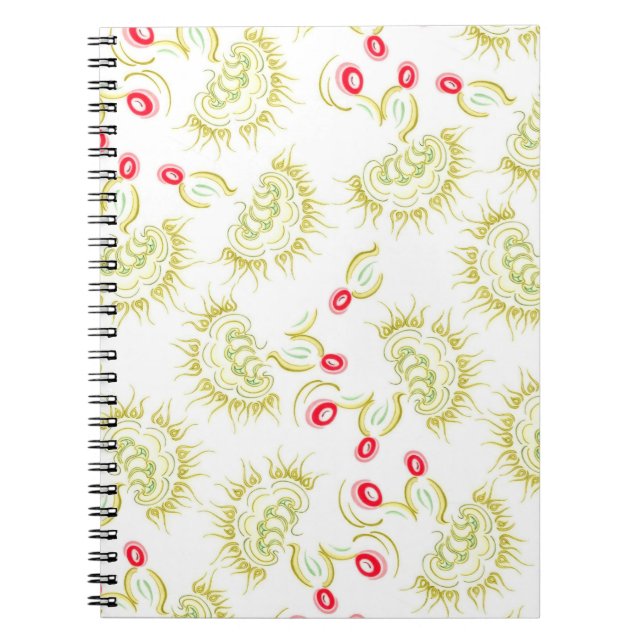 Caderno Espiral Flores de cactos (Frente)