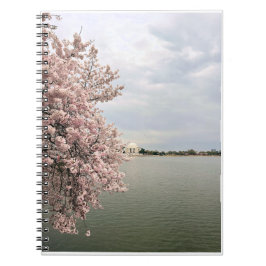 Caderno Espiral Flores de Cerejeira no Tidal Basin