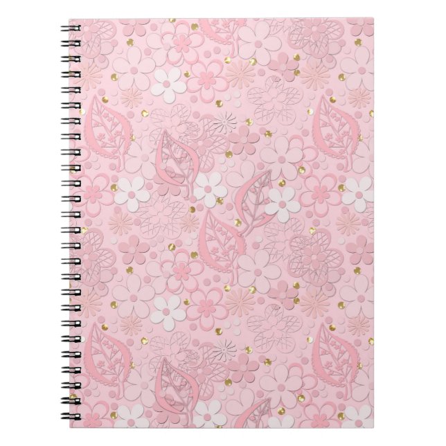 Caderno Espiral Flores de papel (Frente)
