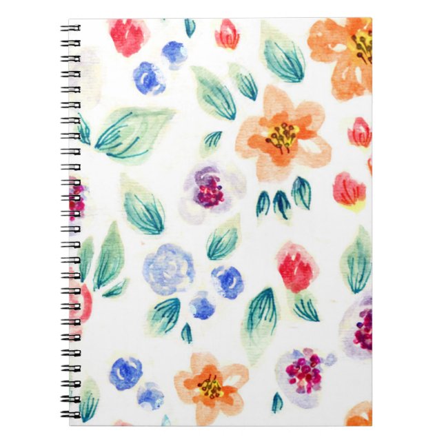 Caderno Espiral Flores de primavera, notebook (Frente)